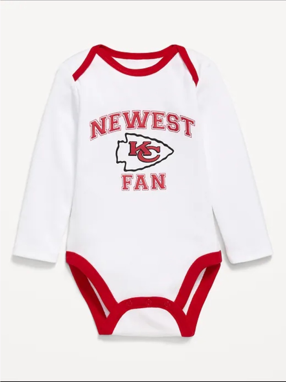 Kansas City Chiefs Graphic Baby Toddler Onsie Bodysuit Sz 18 - 24 mo